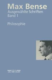 Cover von Max Bense: Philosophie