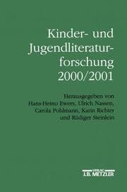 Cover von Kinder- und Jugendliteraturforschung 2000/2001