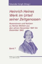Cover von Heinrich Heines Werk im Urteil seiner Zeitgenossen 7