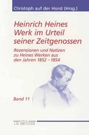 Cover von Heinrich Heines Werk im Urteil seiner Zeitgenossen 11