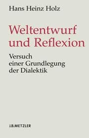 Cover von Weltentwurf und Reflexion