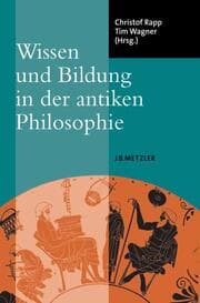 Cover von Wissen und Bildung in der antiken Philosophie