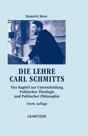 Cover von Die Lehre Carl Schmitts