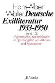Cover von Deutsche Exilliteratur 1933-1950