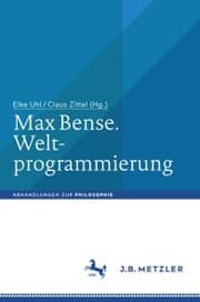 Cover von Max Bense. Weltprogrammierung