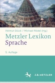 Cover von Metzler Lexikon Sprache