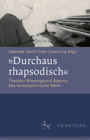 Cover von 'Durchaus rhapsodisch'. Theodor Wiesengrund Adorno: Das kompositorische Werk
