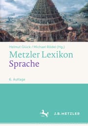 Cover von Metzler Lexikon Sprache