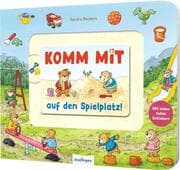 Cover von Meine Schiebebahn-Pappe: Komm mit auf den Spielplatz