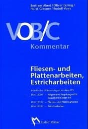 Cover von VOB/C Kommentar: Fliesen- und Plattenarbeiten, Estricharbeiten