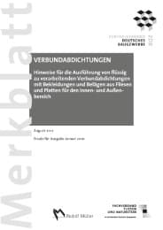 Cover von Merkblatt: Verbundabdichtungen