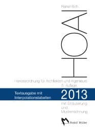 Cover von Honorarordnung für Architekten und Ingenieure/HOAI 2013