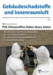 Cover von Gebäudeschadstoffe und Innenraumluft: PCB, Chlorparaffine, Radon, Quarz, Asbest