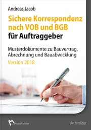 Cover von Sichere Korrespondenz nach VOB und BGB für Auftraggeber