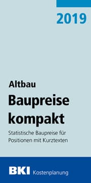 Cover von BKI Baupreise kompakt Altbau 2019