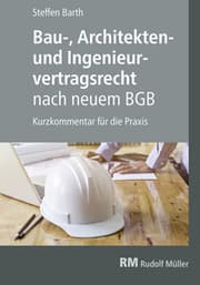 Cover von Bau-, Architekten- und Ingenieurvertragsrecht nach neuem BGB