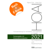 Cover von HOAI 2021 - Textausgabe mit Interpolationstabellen