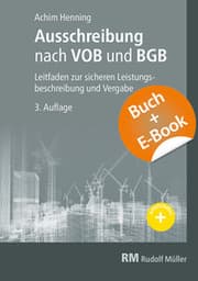Cover von Ausschreibung nach VOB und BGB - mit E-Book (PDF)