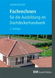 Cover von Fachrechnen für die Ausbildung im Dachdeckerhandwerk