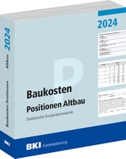 Cover von BKI Baukosten Positionen Altbau 2024