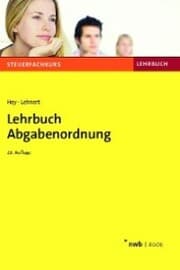 Cover von Lehrbuch Abgabenordnung