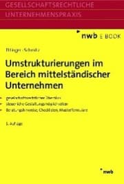Cover von Umstrukturierungen im Bereich mittelständischer Unternehmen