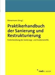 Cover von Praktikerhandbuch der Sanierung und Restrukturierung