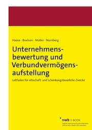 Cover von Unternehmensbewertung und Verbundvermögensaufstellung