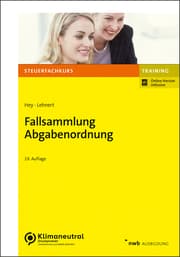Cover von Fallsammlung Abgabenordnung