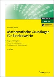 Cover von Mathematische Grundlagen für Betriebswirte