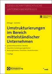 Cover von Umstrukturierungen im Bereich mittelständischer Unternehmen