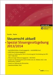 Cover von Steuerrecht aktuell Spezial Steuergesetzgebung 2013/2014