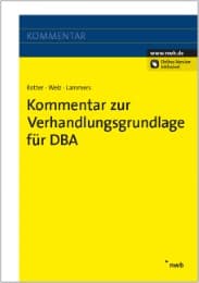 Cover von Kommentar zur Verhandlungsgrundlage für DBA