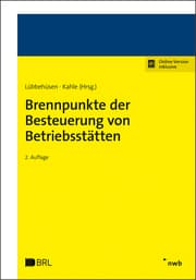 Cover von Brennpunkte der Besteuerung von Betriebsstätten