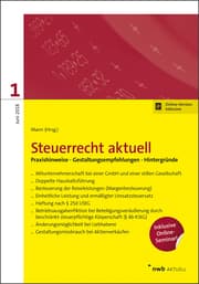 Cover von Steuerrecht aktuell 1/2018