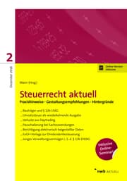 Cover von Steuerrecht aktuell 2/2018
