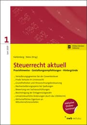 Cover von Steuerrecht aktuell 1/2019