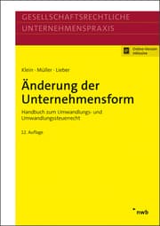 Cover von Änderung der Unternehmensform
