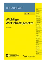 Cover von Wichtige Wirtschaftsgesetze