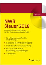 Cover von NWB Steuer 2018