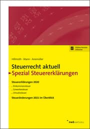 Cover von Steuerrecht aktuell Spezial Steuererklärungen 2020