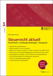 Cover von Steuerrecht aktuell 1/2021