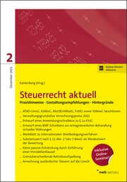 Cover von Steuerrecht aktuell 2/2021