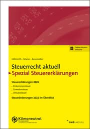 Cover von Steuerrecht aktuell Spezial Steuererklärungen 2021