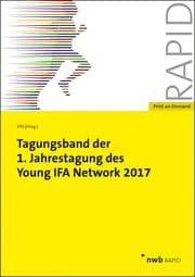 Cover von Tagungsband der 1. Jahrestagung des Young IFA Network 2017