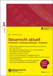 Cover von NWB Steuerrecht aktuell 1/2023