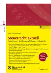 Cover von NWB Steuerrecht aktuell 1/2024