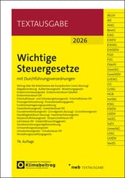 Cover von Wichtige Steuergesetze