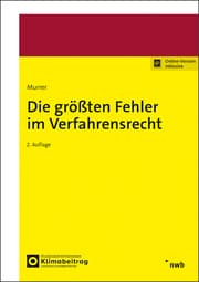 Cover von Die größten Fehler im Verfahrensrecht