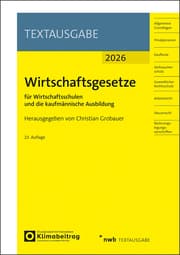 Cover von Wirtschaftsgesetze für Wirtschaftsschulen und die kaufmännische Ausbildung